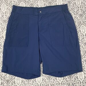 reel life shorts outdoor trek fishing nylon blue beach hiking stretch men's XL